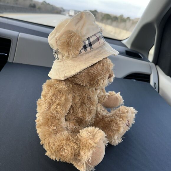 Burberry Fragrances Plush Teddy Bear With Hat Collectors Item 2006 Retired HTF - Picture 5 of 12